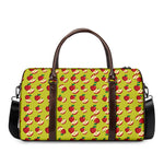 Red Apple Fruit Pattern Print Duffle Bag