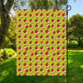 Red Apple Fruit Pattern Print Garden Flag