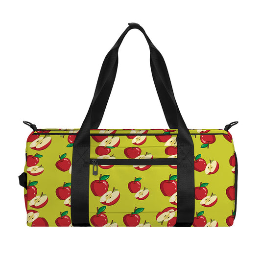Red Apple Fruit Pattern Print Gym Bag
