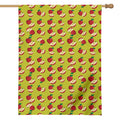 Red Apple Fruit Pattern Print House Flag