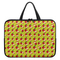 Red Apple Fruit Pattern Print Laptop Sleeve With Handle
