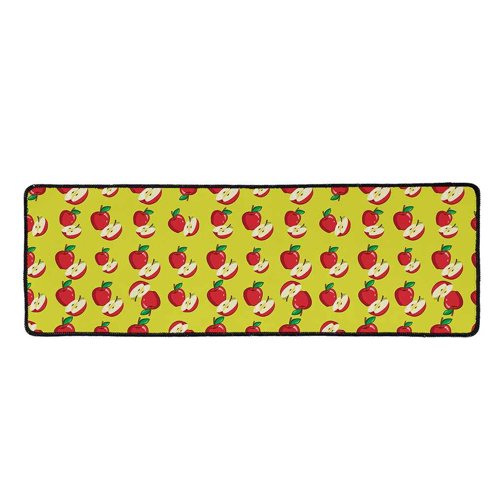 Red Apple Fruit Pattern Print Long Kitchen Mat