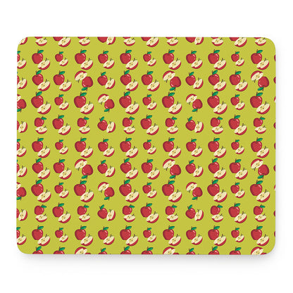 Red Apple Fruit Pattern Print Mouse Pad