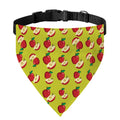 Red Apple Fruit Pattern Print Over The Collar Dog Bandana