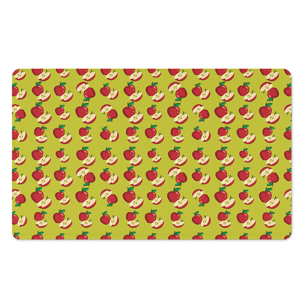 Red Apple Fruit Pattern Print Polyester Doormat