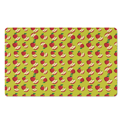 Red Apple Fruit Pattern Print Polyester Doormat