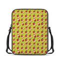 Red Apple Fruit Pattern Print Rectangular Crossbody Bag