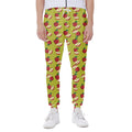 Red Apple Fruit Pattern Print Joggers