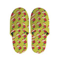 Red Apple Fruit Pattern Print Slippers
