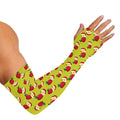 Red Apple Fruit Pattern Print Sun Protection Arm Sleeves