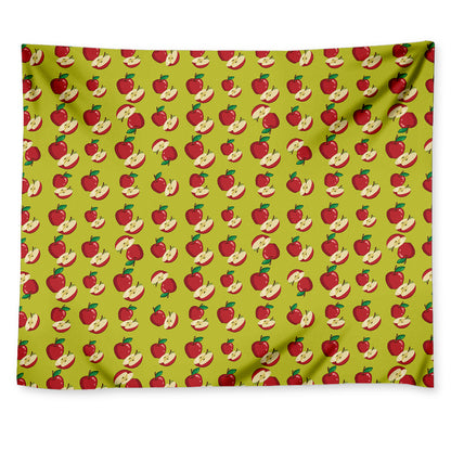 Red Apple Fruit Pattern Print Tapestry