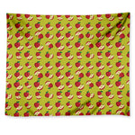 Red Apple Fruit Pattern Print Tapestry