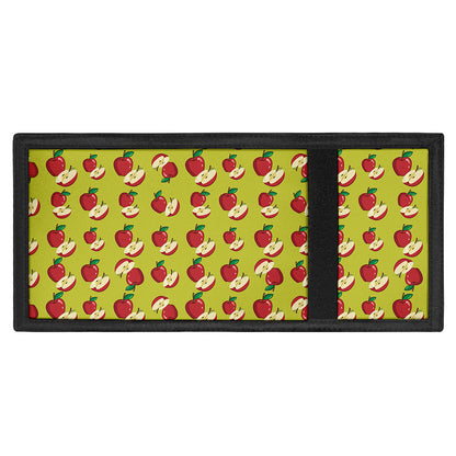 Red Apple Fruit Pattern Print Trifold Wallet