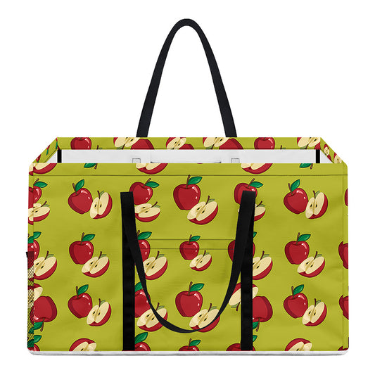 Red Apple Fruit Pattern Print Utility Tote Bag
