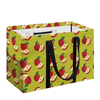 Red Apple Fruit Pattern Print Utility Tote Bag