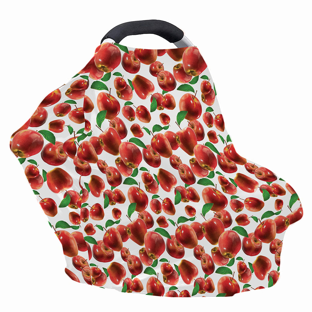 Red Apple Pattern Print Baby Seat Cover