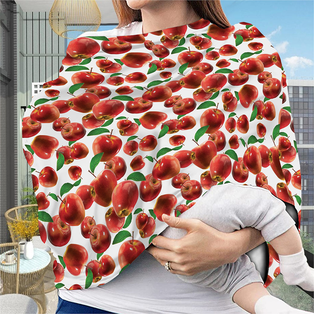 Red Apple Pattern Print Baby Seat Cover