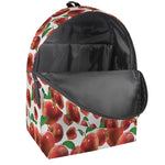 Red Apple Pattern Print Backpack