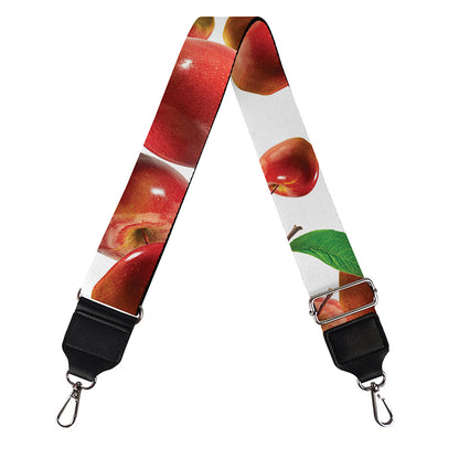 Red Apple Pattern Print Bag Strap