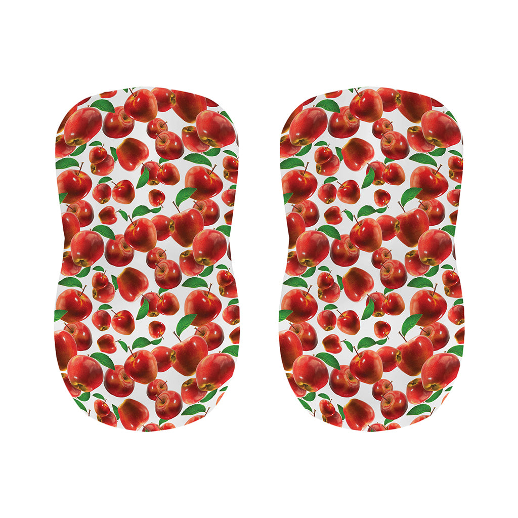 Red Apple Pattern Print Bar Stool Covers