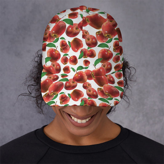 Red Apple Pattern Print Baseball Cap