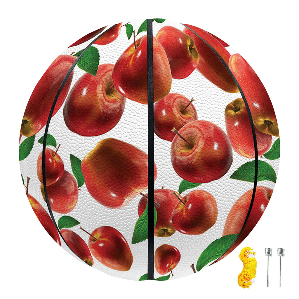 Red Apple Pattern Print Basketball
