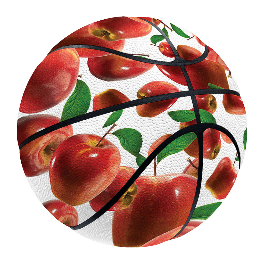 Red Apple Pattern Print Basketball