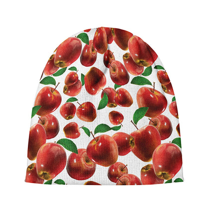 Red Apple Pattern Print Beanie
