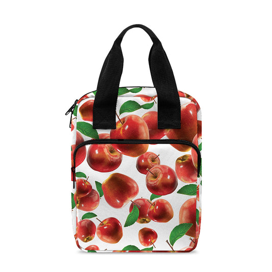 Red Apple Pattern Print Bible Tote Bag