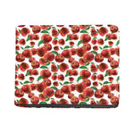 Red Apple Pattern Print Bifold Wallet