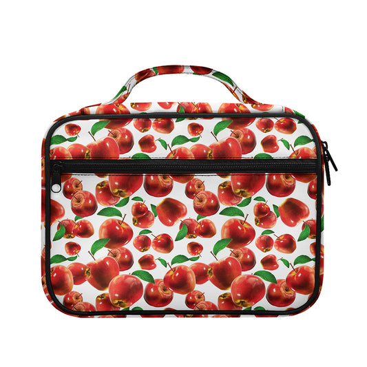 Red Apple Pattern Print Briefcase Bible Bag