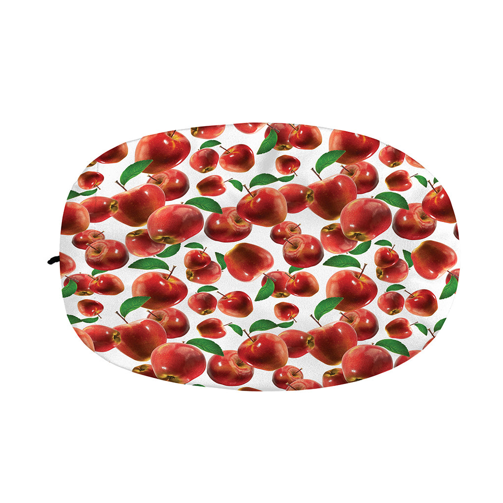 Red Apple Pattern Print Car Side Mirror Covers