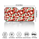 Red Apple Pattern Print Car Windshield Sun Shade