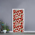Red Apple Pattern Print Door Sticker