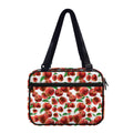 Red Apple Pattern Print Double Strap Bible Bag