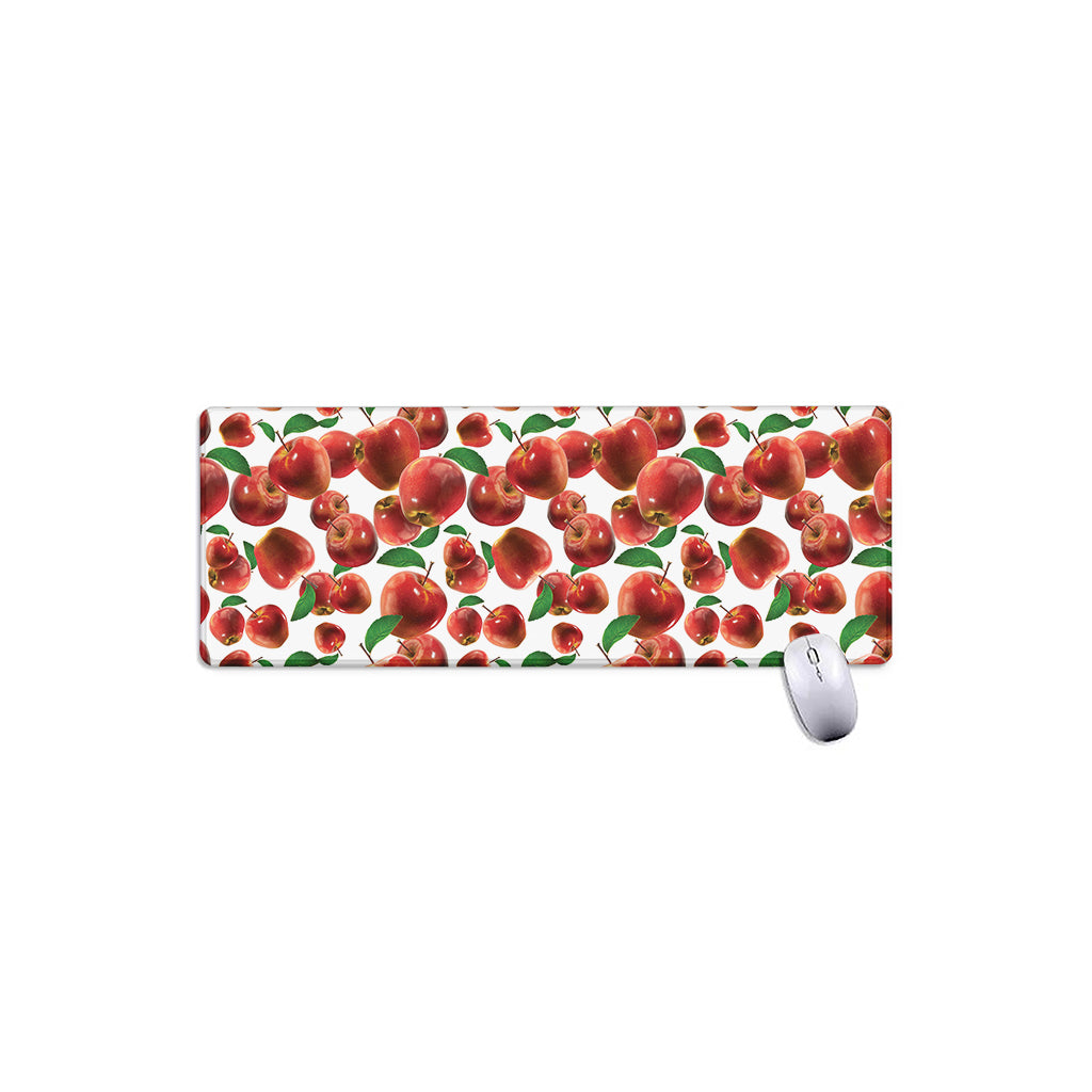 Red Apple Pattern Print Extended Mouse Pad