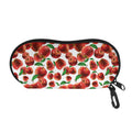 Red Apple Pattern Print Glasses Case