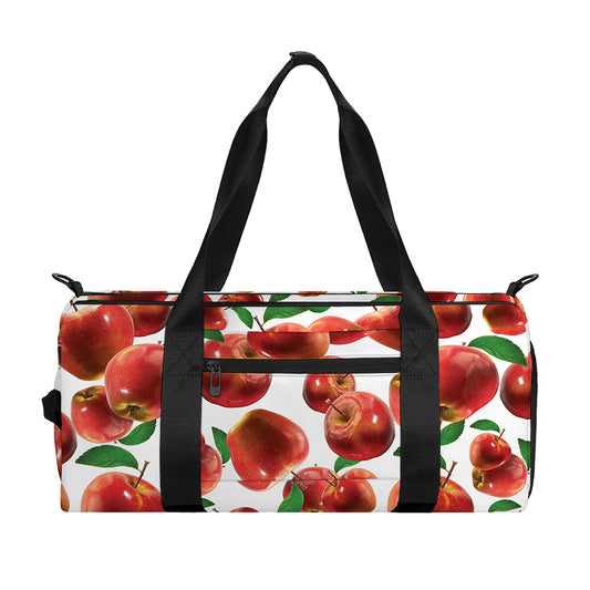 Red Apple Pattern Print Gym Bag