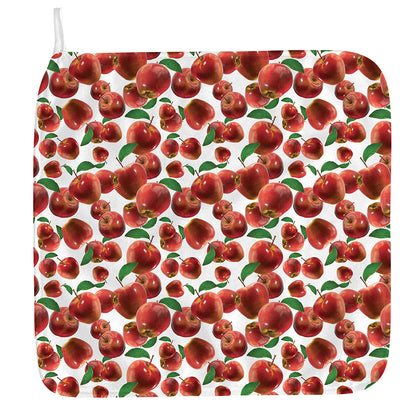 Red Apple Pattern Print Hand Towel