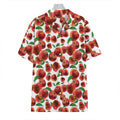 Red Apple Pattern Print Hawaiian Shirt