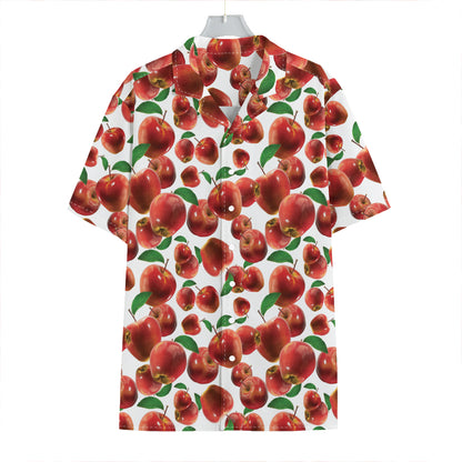 Red Apple Pattern Print Hawaiian Shirt