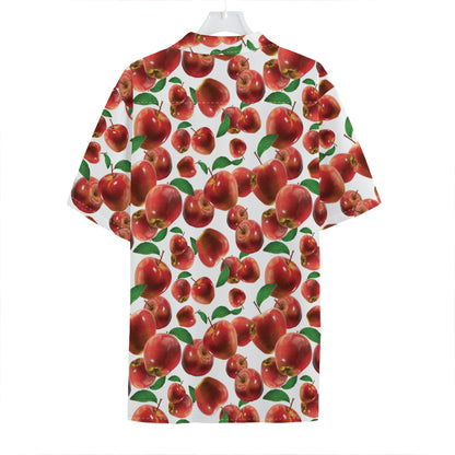 Red Apple Pattern Print Hawaiian Shirt