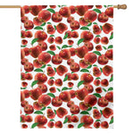Red Apple Pattern Print House Flag