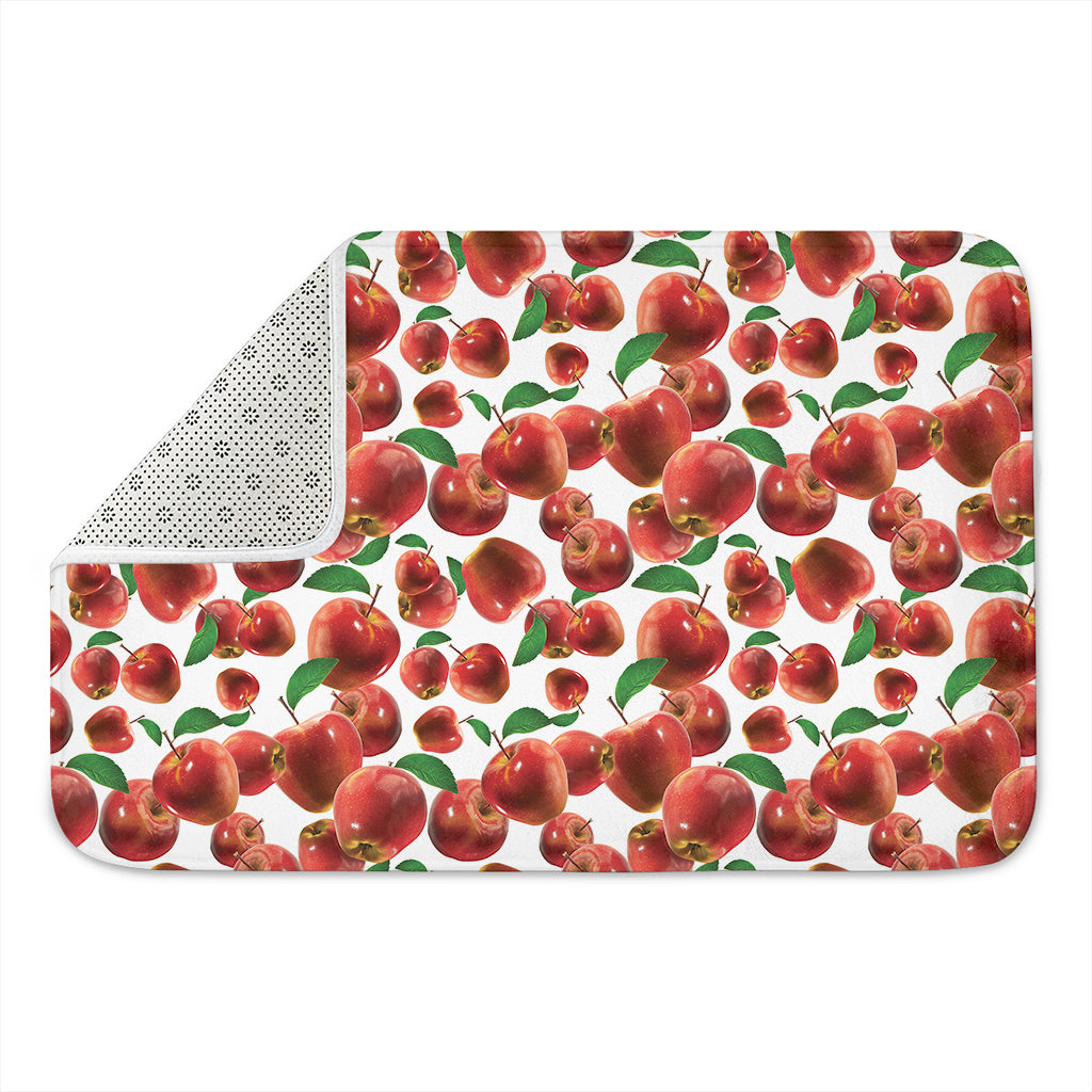 Red Apple Pattern Print Indoor Door Mat