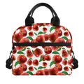 Red Apple Pattern Print Insulated Lunch Bag