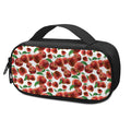 Red Apple Pattern Print Portable Cooler Travel Case