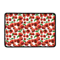 Red Apple Pattern Print Kitchen Mat