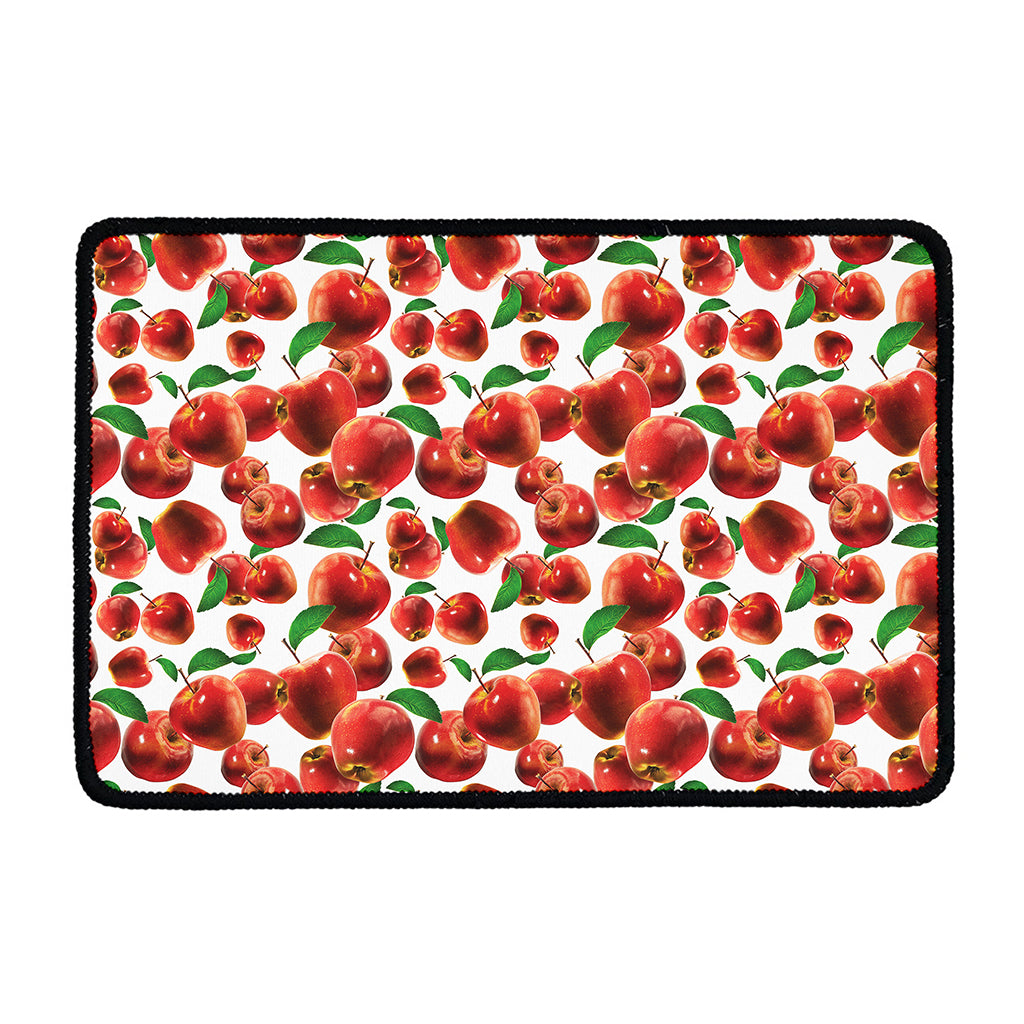 Red Apple Pattern Print Kitchen Mat