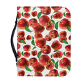 Red Apple Pattern Print Leather Bible Cover