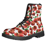 Red Apple Pattern Print Backpack